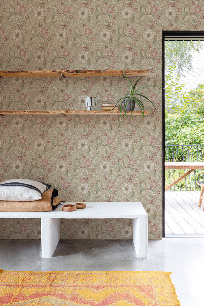 PH3110 Perfect Harmony Vintage Floral Wallpaper by Grandeco