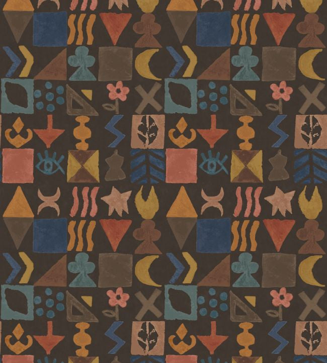 BW45139/2 Potato Print Kit Kemp Wallpaper By GP & J Baker