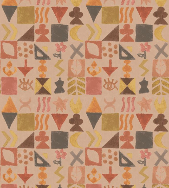 BW45139/5 Potato Print Kit Kemp Wallpaper By GP & J Baker