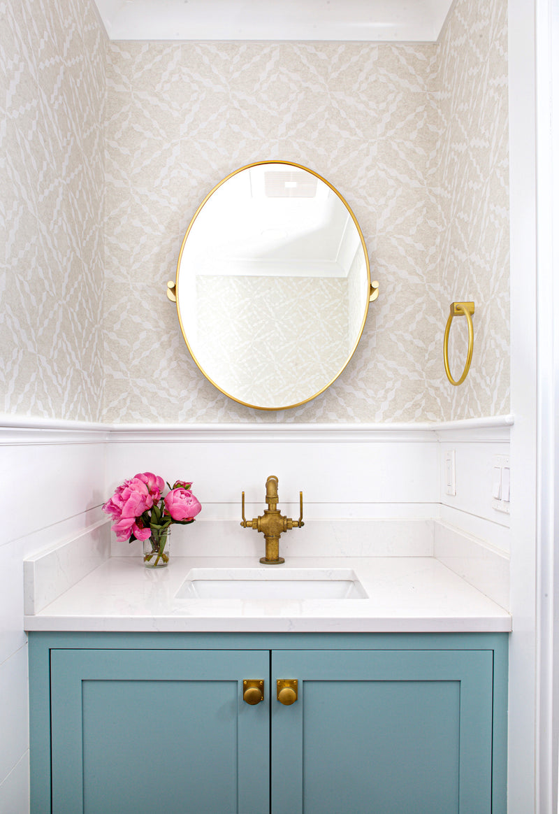 Puzzle wallpaper by Christopher Farr Cloth in a room setting