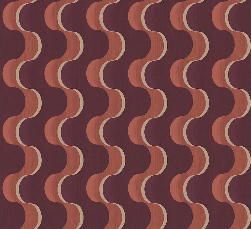 RHA104 Flow Russet Wallpaper by Masureel