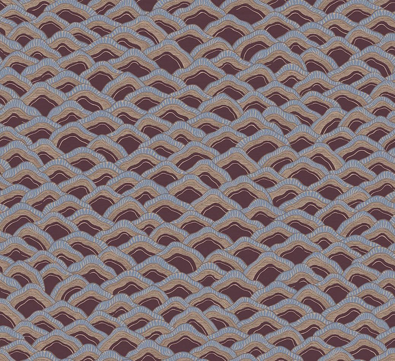 RHA304 Munro Prune Wallpaper by Masureel