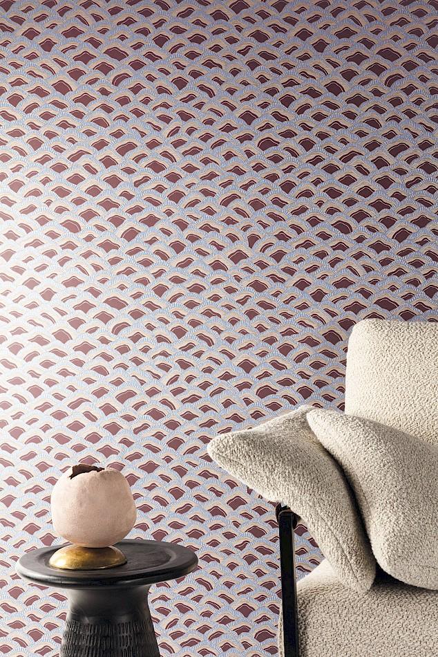RHA304 Munro Prune Wallpaper by Masureel