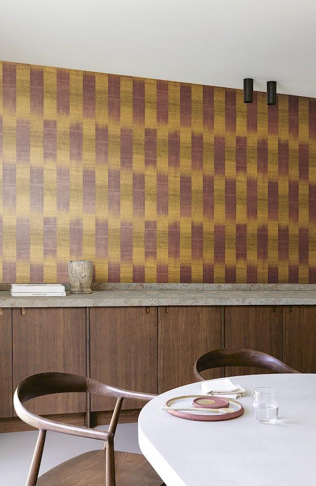 RIC103 Patola Umber Wallpaper by Masureel