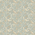 Royal Court Old Blue Wallpaper by GP&J Baker