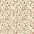 Royal Court Pink Green Wallpaper by GP&J Baker