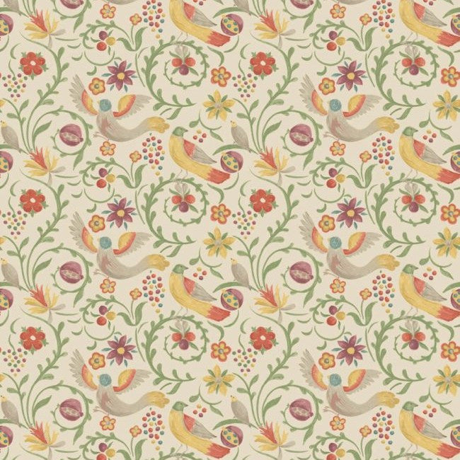 BW45149.1 Royal Court Red Green Wallpaper by GP&J Baker