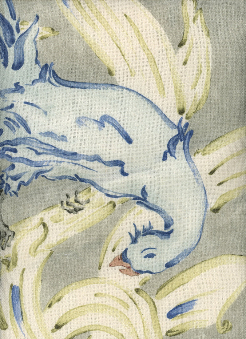 Aves Indigo Indiano Fabric by Coordonné
