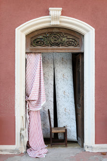 Ojo de Perdiz Cereza Indiano Fabric by Coordonné