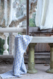 Ojo de Perdiz Indigo Indiano Fabric by Coordonné
