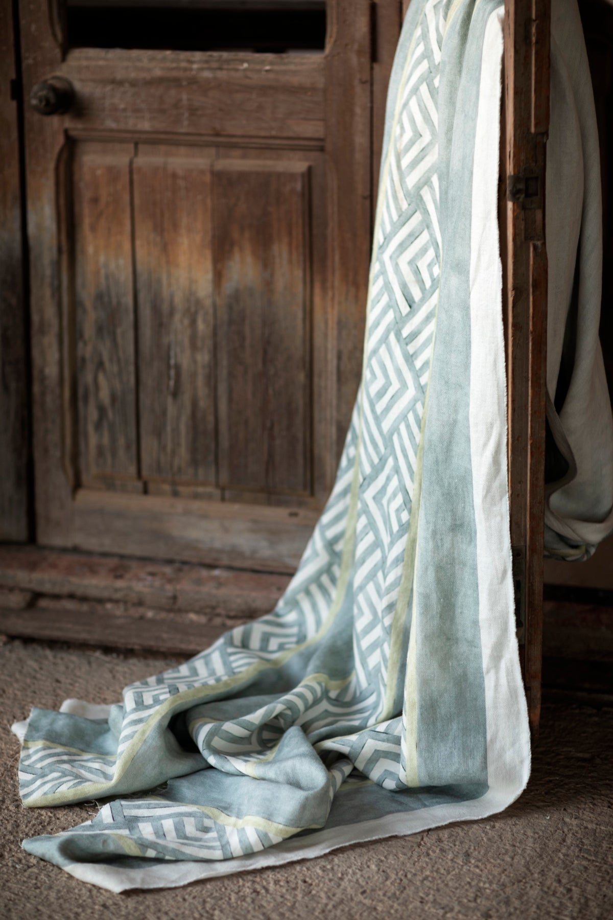Raya Decó Pistacho Indiano Fabric by Coordonné