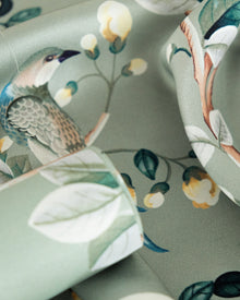 Birds Prosperity Jade Forbidden City Fabric by Coordonné
