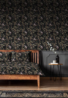 Birds Prosperity Onyx Forbidden City Fabric by Coordonné