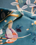 Birds Prosperity Sapphire Forbidden City Fabric by Coordonné
