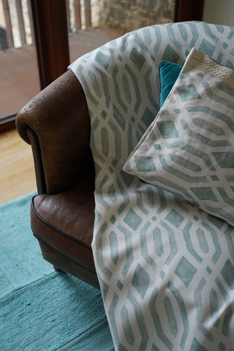 Canales Celadón Petra Fabric by Coordonné