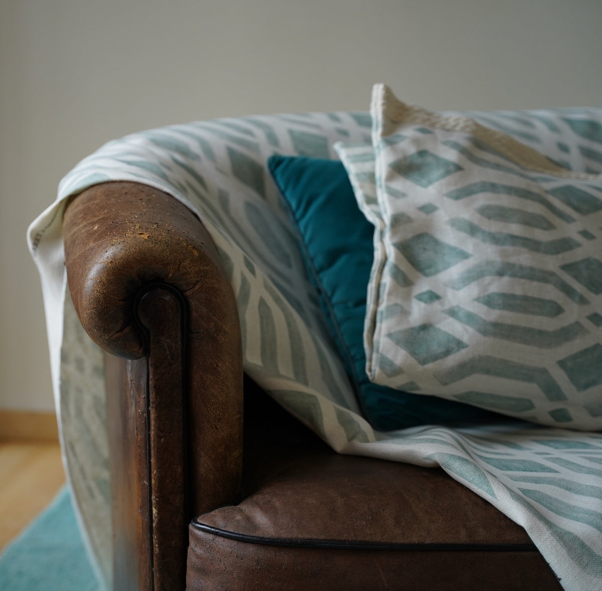 Canales Celadón Petra Fabric by Coordonné