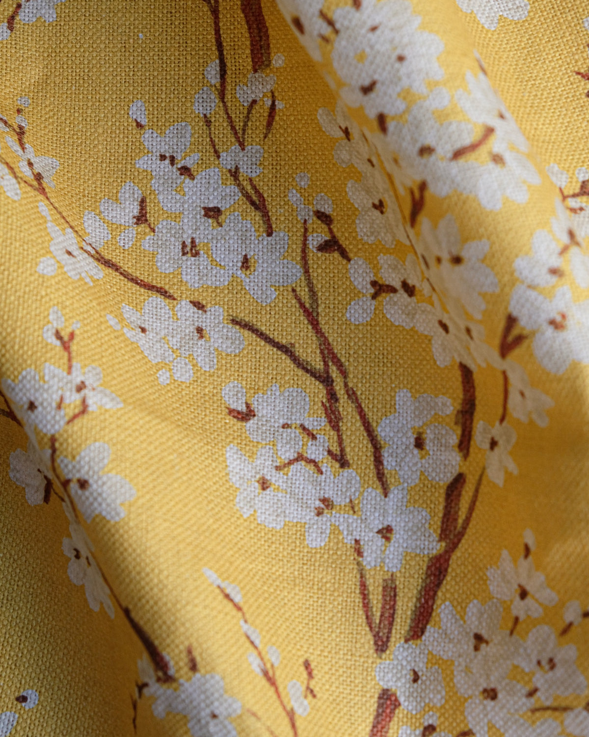 Cherry Blossom Amber Forbidden City Fabric by Coordonné