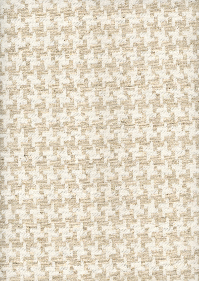 Check Beige Piccadilly Fabric by Coordonné