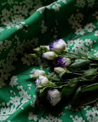 Cherry Blossom Emerald Forbidden City Fabric by Coordonné