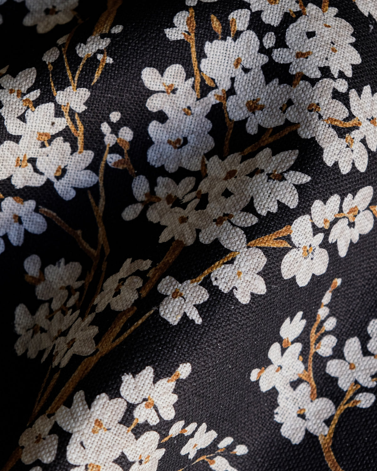 Cherry Blossom Onyx Forbidden City Fabric by Coordonné