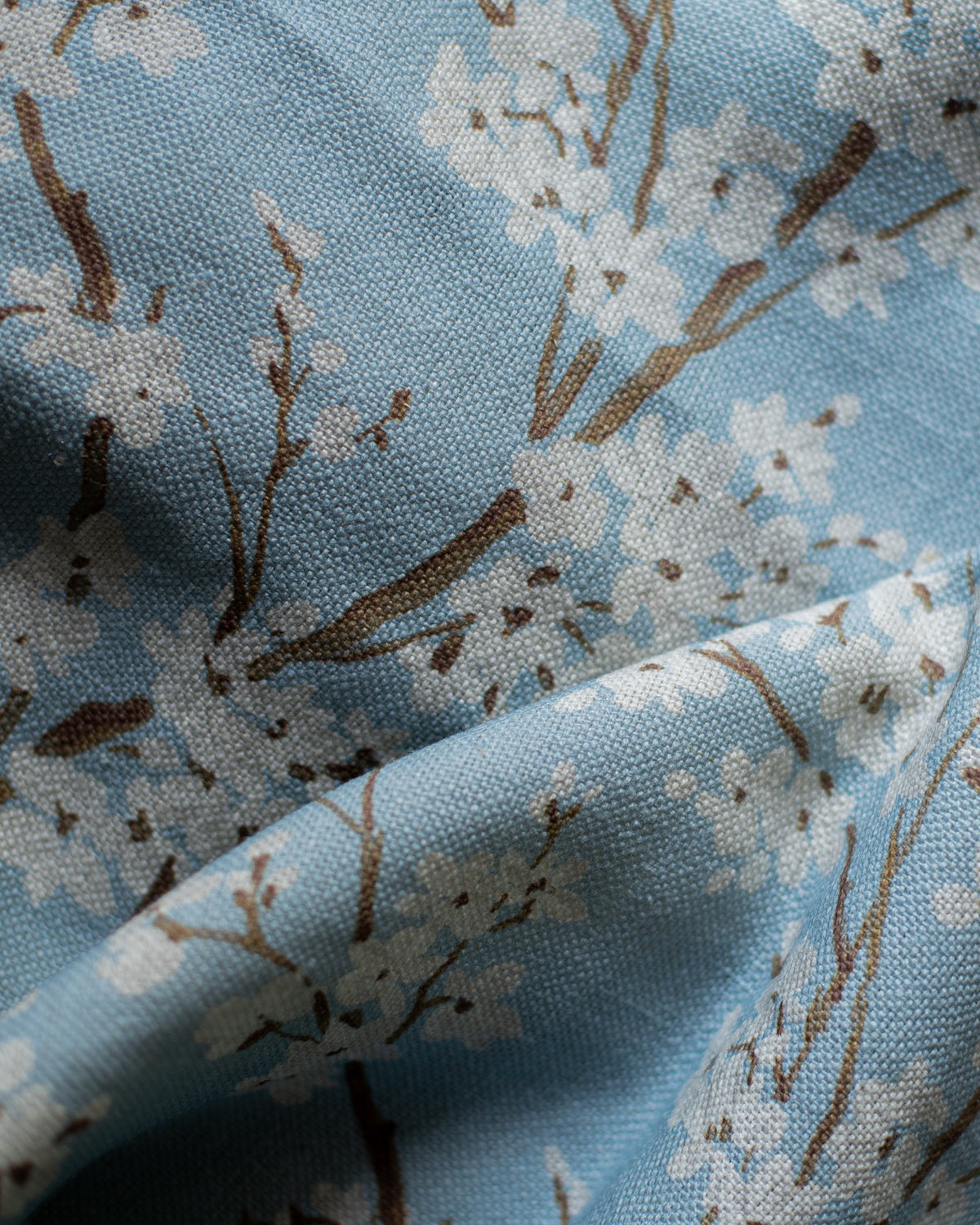 Cherry Blossom Turquoise Forbidden City Fabric by Coordonné