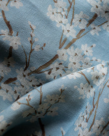 Cherry Blossom Turquoise Forbidden City Fabric by Coordonné