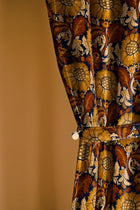 Chinese Damask Curry Damaskus Fabric by Coordonné