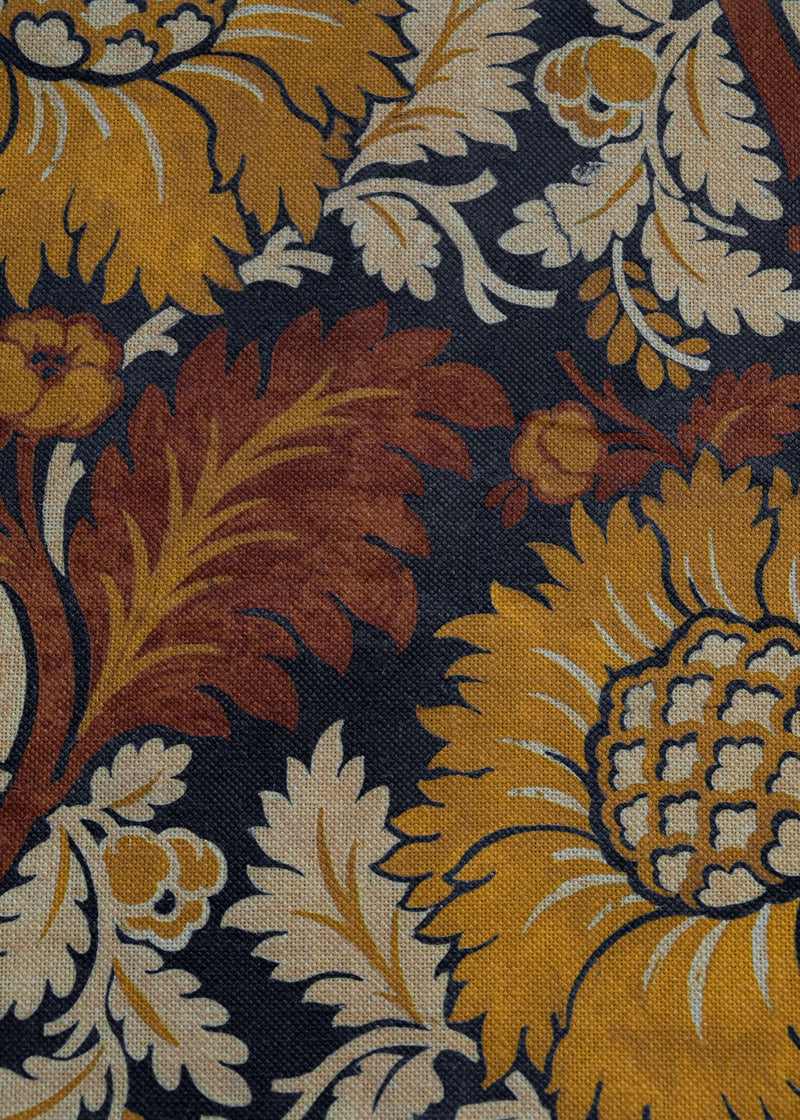 Chinese Damask Curry Damaskus Fabric by Coordonné