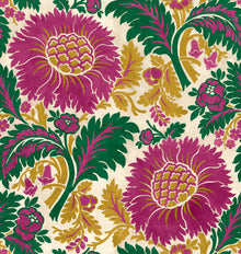 Chinese Damask Fuchsia Damaskus Fabric by Coordonné