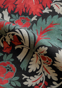 Chinese Damask Ruby Damaskus Fabric by Coordonné