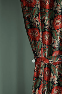 Chinese Damask Ruby Damaskus Fabric by Coordonné