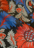 Chinese Damask Sapphire Damaskus Fabric by Coordonné