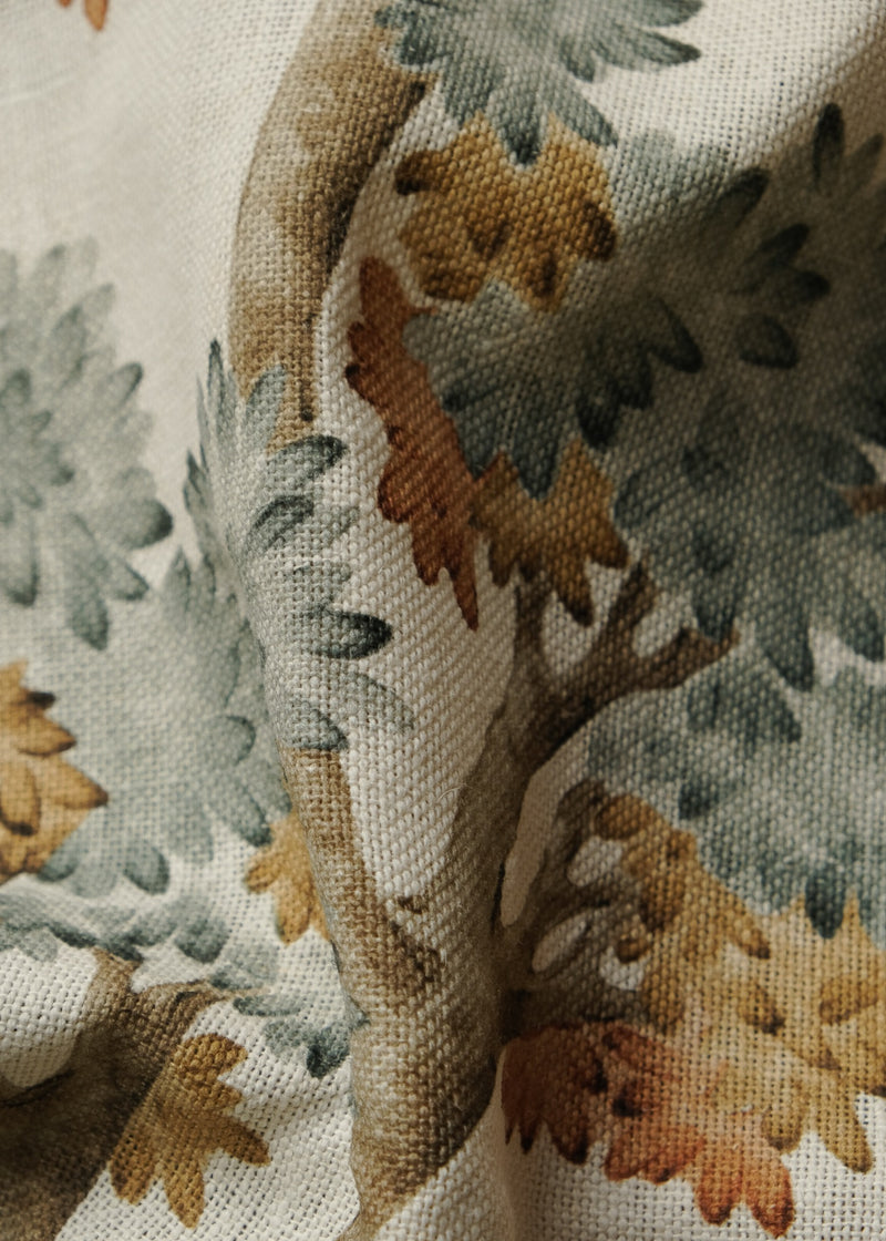 Field Maple Aqua Cotswolds Fabric by Coordonné