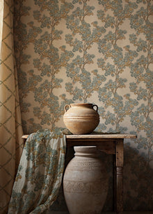 Field Maple Aqua Cotswolds Fabric by Coordonné