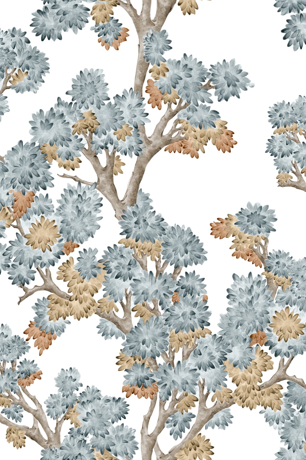 Field Maple Aqua Cotswolds Fabric by Coordonné