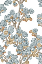Field Maple Aqua Cotswolds Fabric by Coordonné