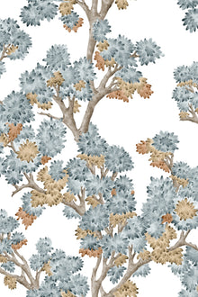 Field Maple Aqua Cotswolds Fabric by Coordonné