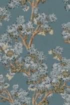 Field Maple Sapphire Cotswolds Fabric by Coordonné