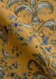 French Damask Curry Damaskus Fabric by Coordonné