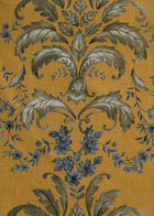 French Damask Curry Damaskus Fabric by Coordonné