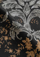 French Damask Onyx Damaskus Fabric by Coordonné