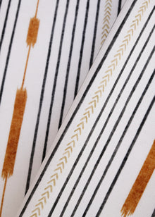 Huipil Black Ikart Outdoor II Fabric by Coordonné