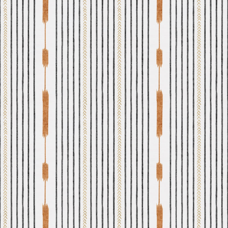 Huipil Black Ikart Outdoor II Fabric by Coordonné