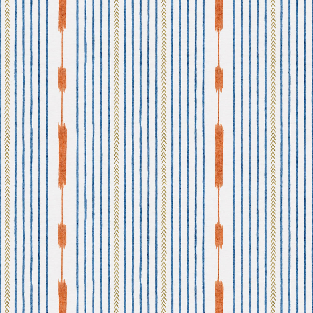 Huipil Blue Ikart Outdoor II Fabric by Coordonné