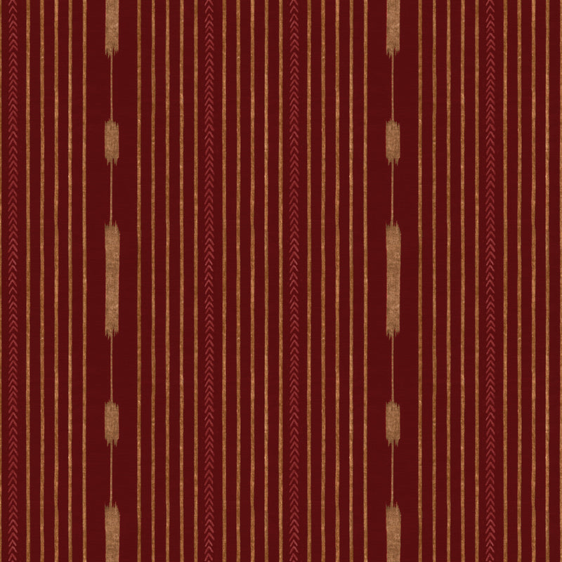 Huipil Wine Ikart Outdoor II Fabric by Coordonné