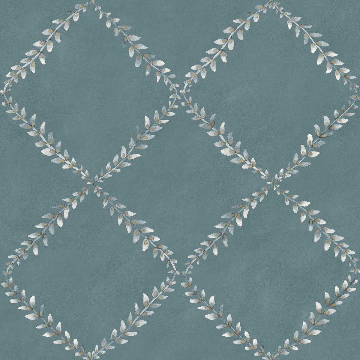 Ivy Garland Sapphire Cotswolds Fabric by Coordonné