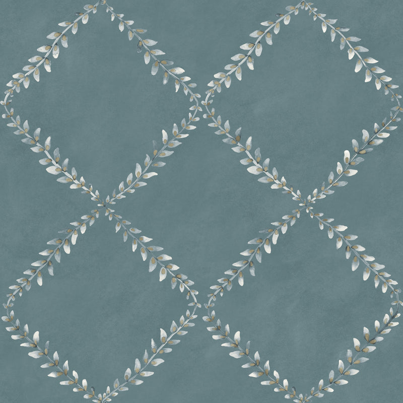 Ivy Garland Sapphire Cotswolds Fabric by Coordonné