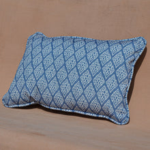 Kasuri Blue Ikart Outdoor Fabric by Coordonné