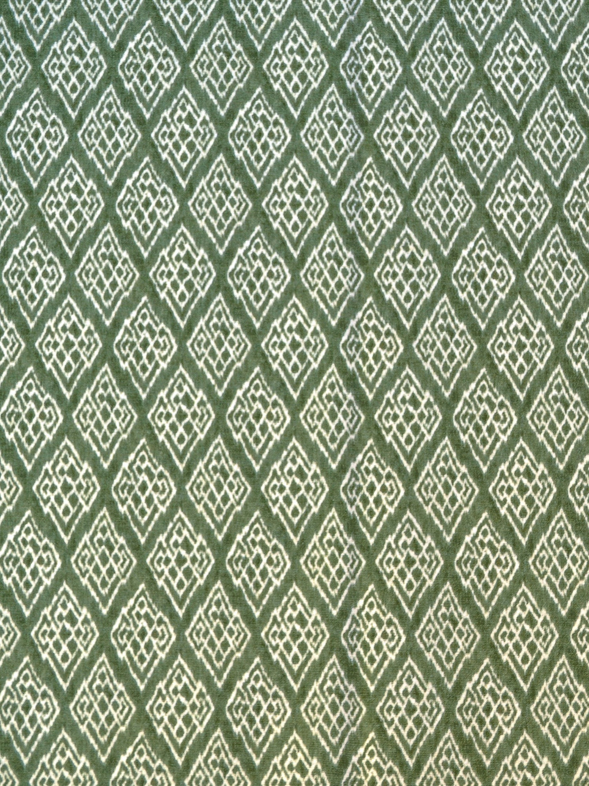 Kasuri Green Ikart Outdoor Fabric by Coordonné