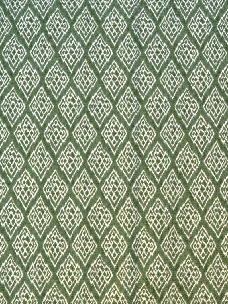 Kasuri Green Ikart Outdoor Fabric by Coordonné